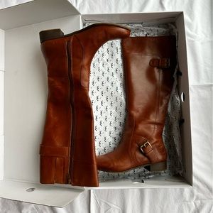 Anne Klein Sport Tan Leather Boots
